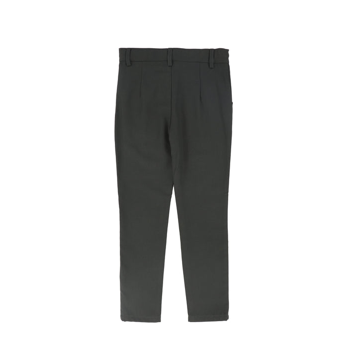 C-29610 Solid Fitted Pants - Olive