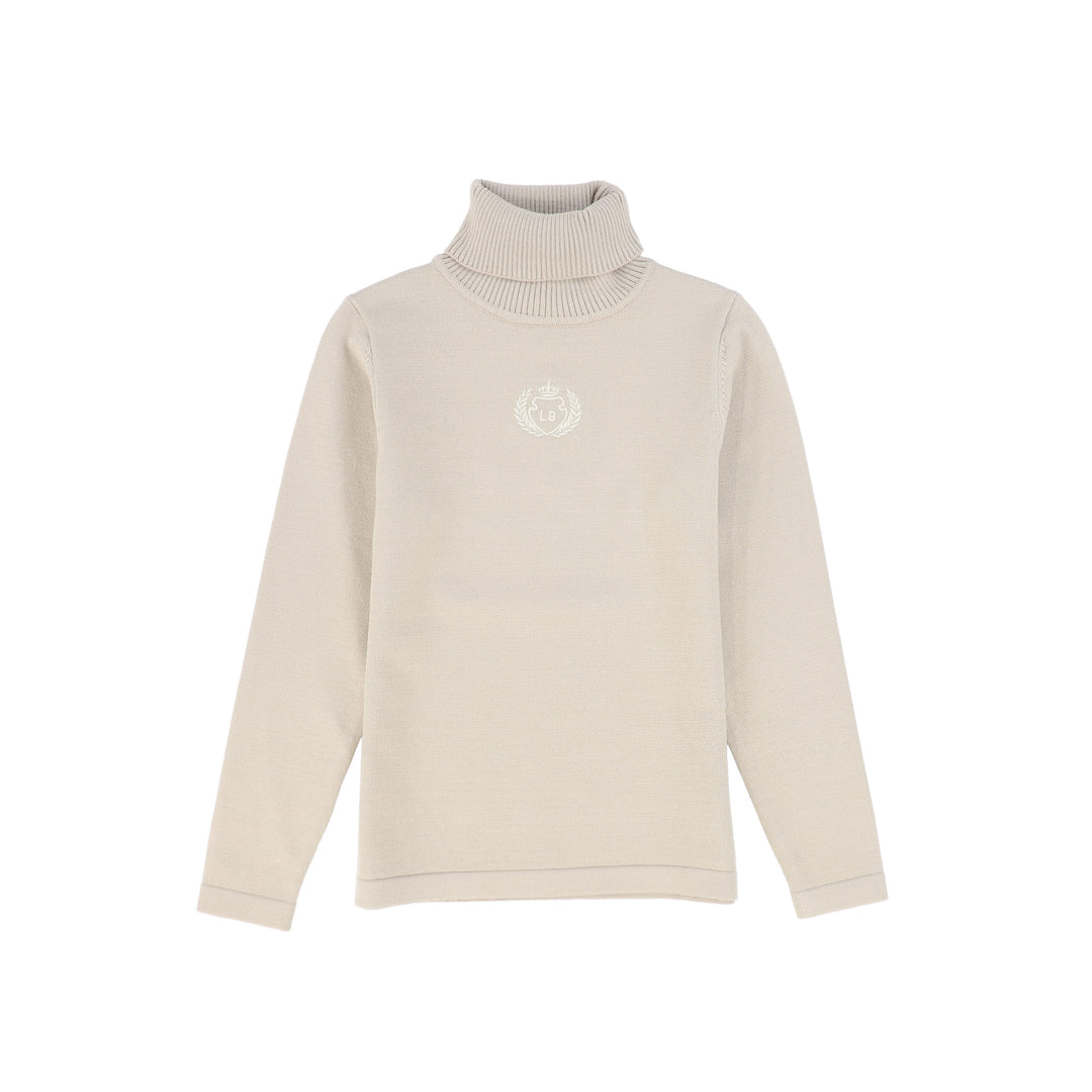 C-29615 Fitted Knit Turtleneck - Camel