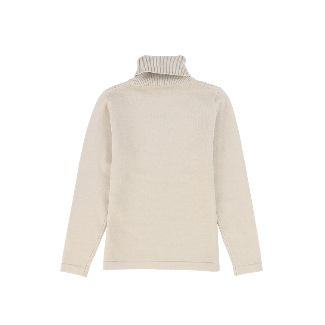 C-29615 Fitted Knit Turtleneck - Camel