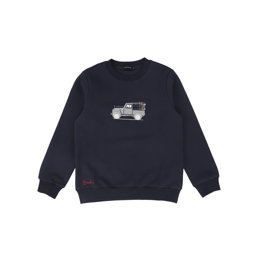 C-29870 Truck Embroidered Sweatshirt Navy