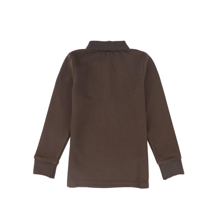 C-29898 Embroidered Logo Polo - Brown