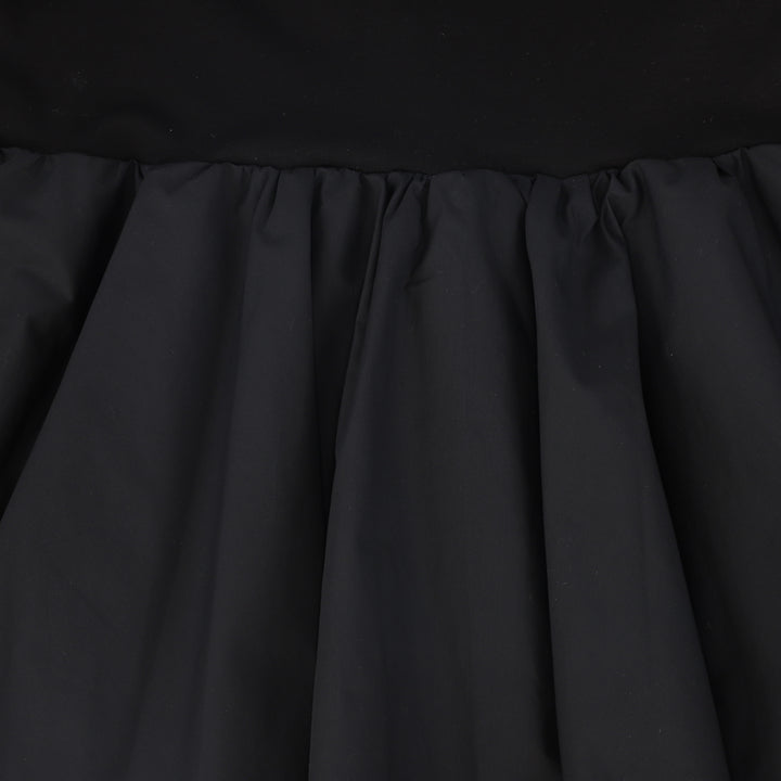 C-29960 Tiered Mockneck Maxi Dress Black