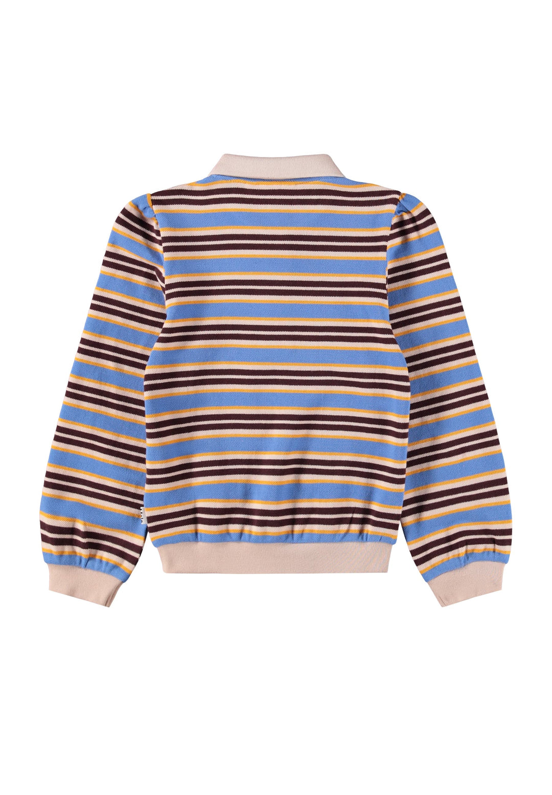 Ravi Poloshirt Long sleeve - Sky Stripe