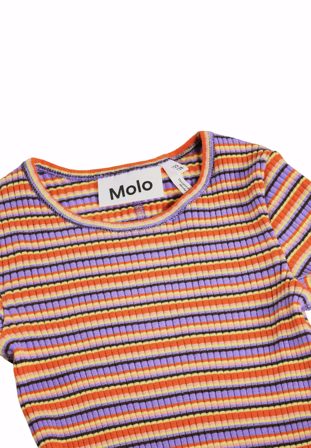 Rochelle T-shirts Long sleeves - Purple Flame Stripe