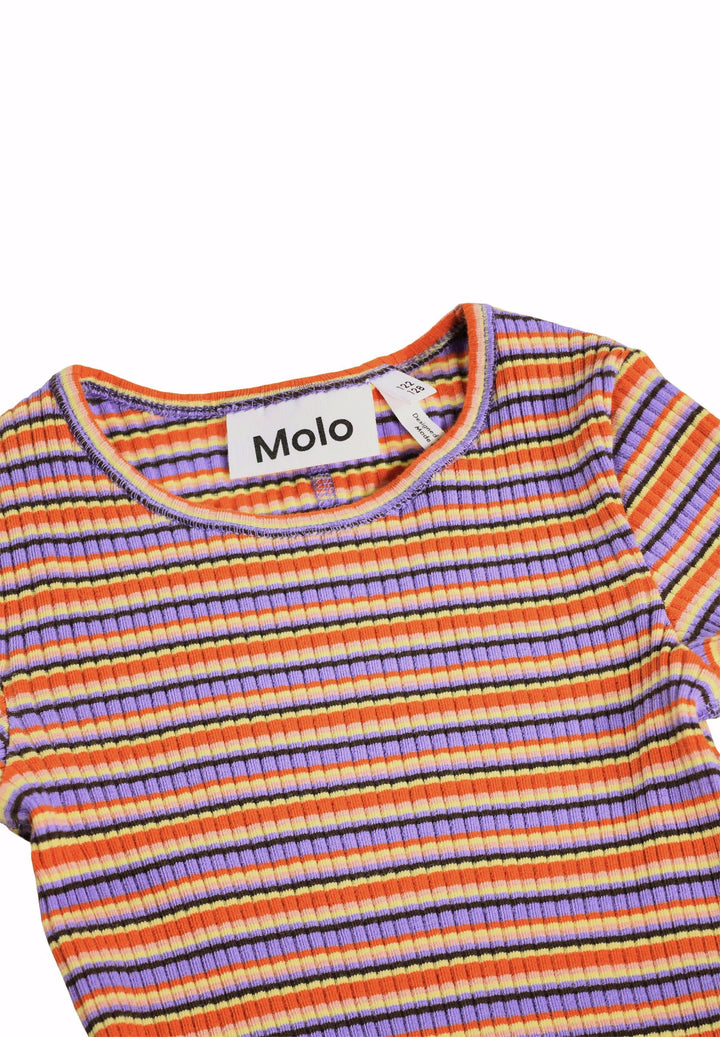 Rochelle T-shirts Long sleeves - Purple Flame Stripe