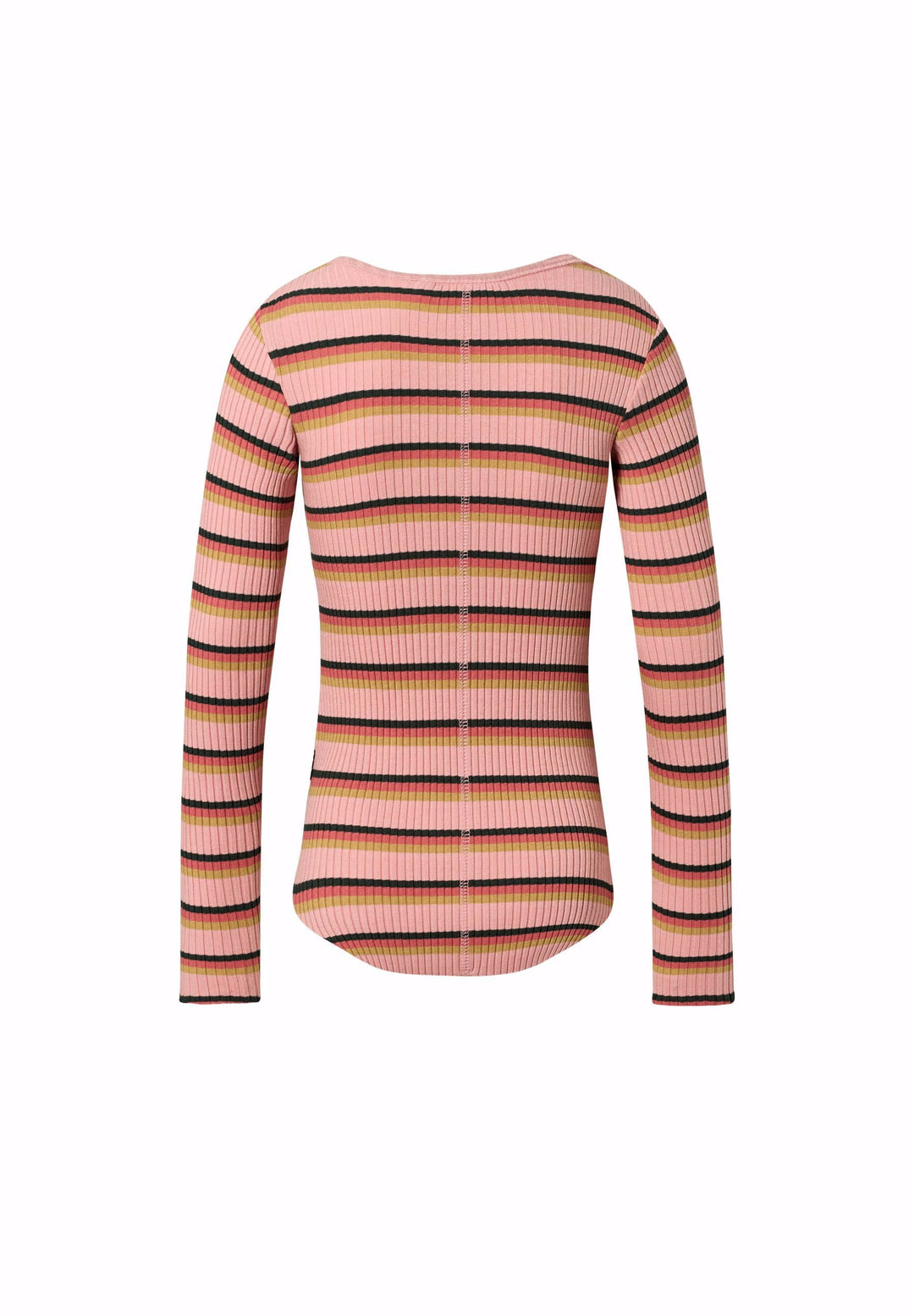 Rochelle T-shirts Long sleeves - Rose Camel Stripe