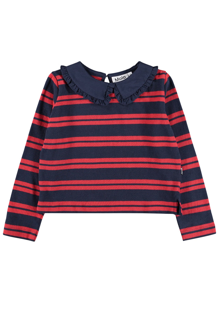 Rama T-shirts Long sleeves - Ruby Stripe