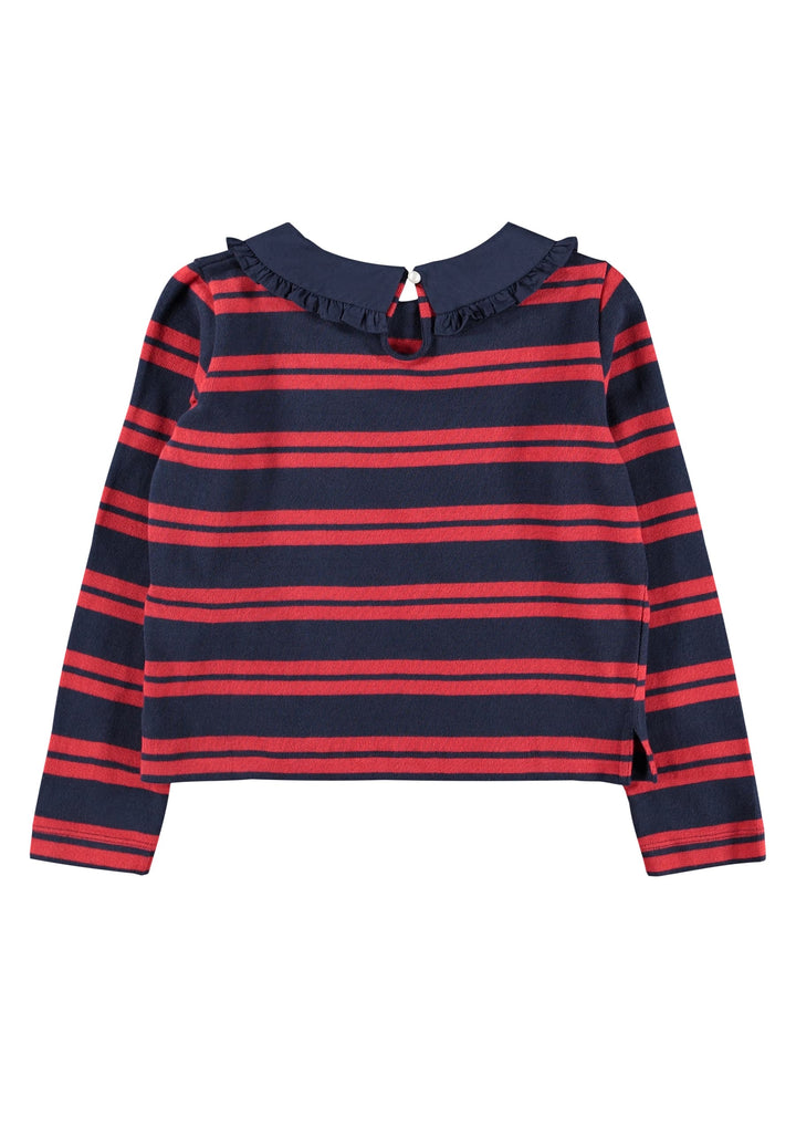 Rama T-shirts Long sleeves - Ruby Stripe