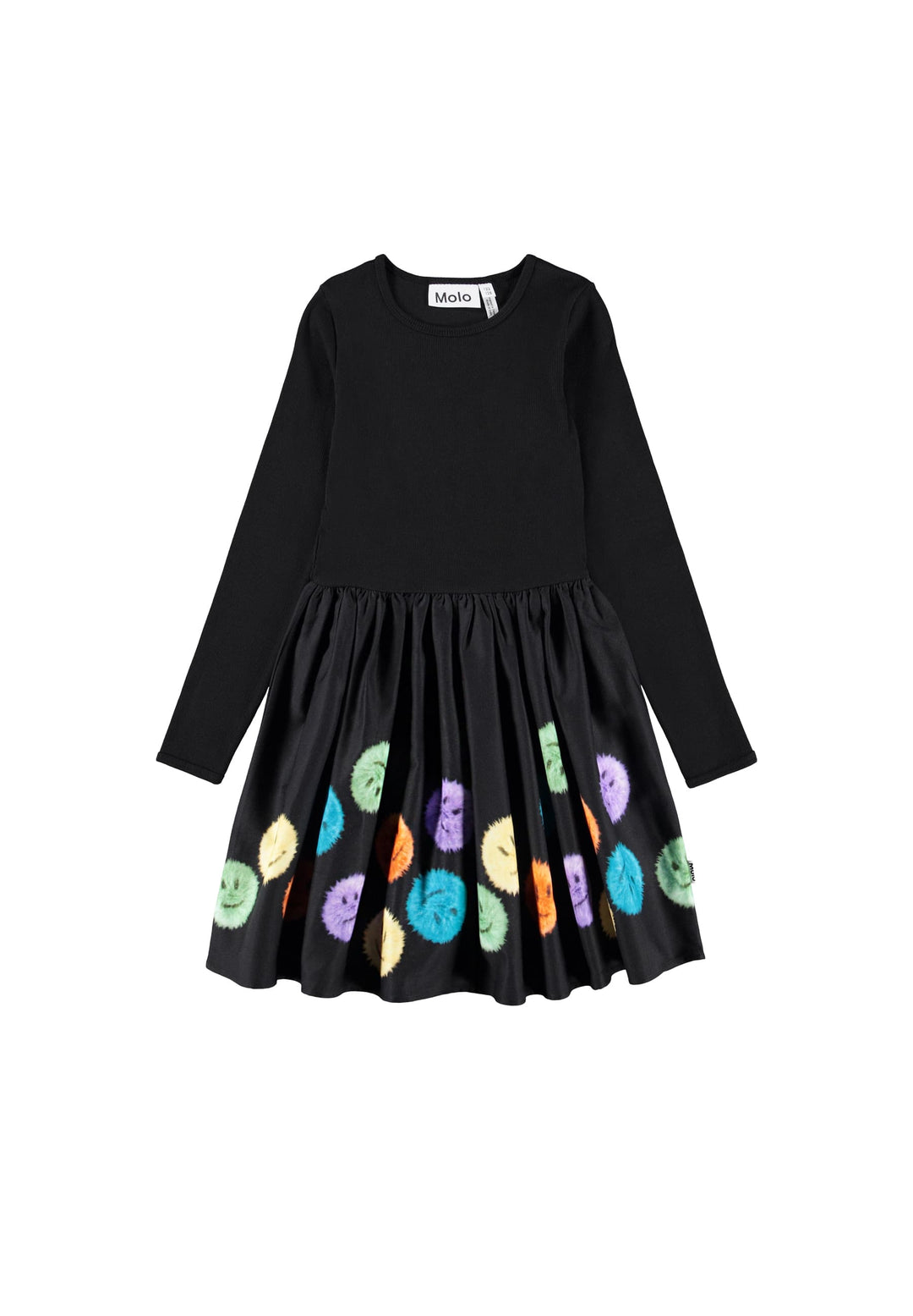 Casie Warm Dress LS - Colourful Fluff