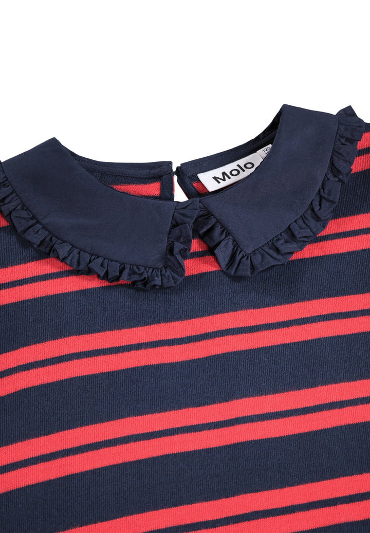 Chilla Dress LS - Ruby Stripe