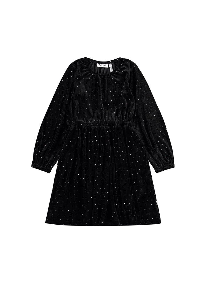 Carolyn Dress LS - Black Stones