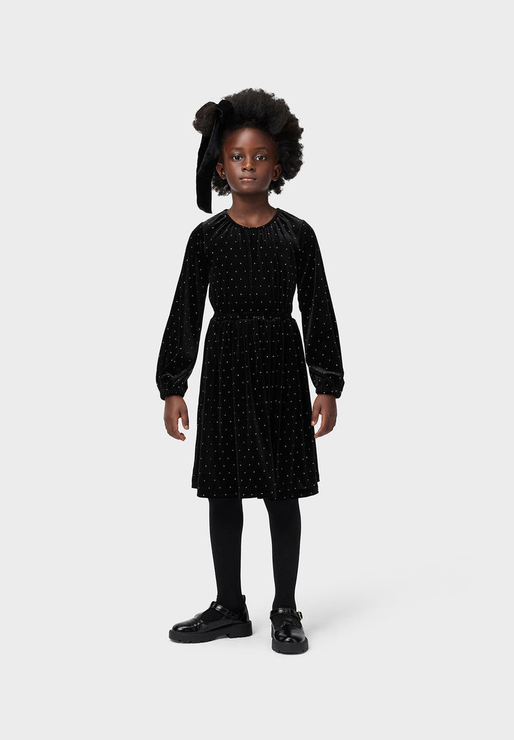 Carolyn Dress LS - Black Stones