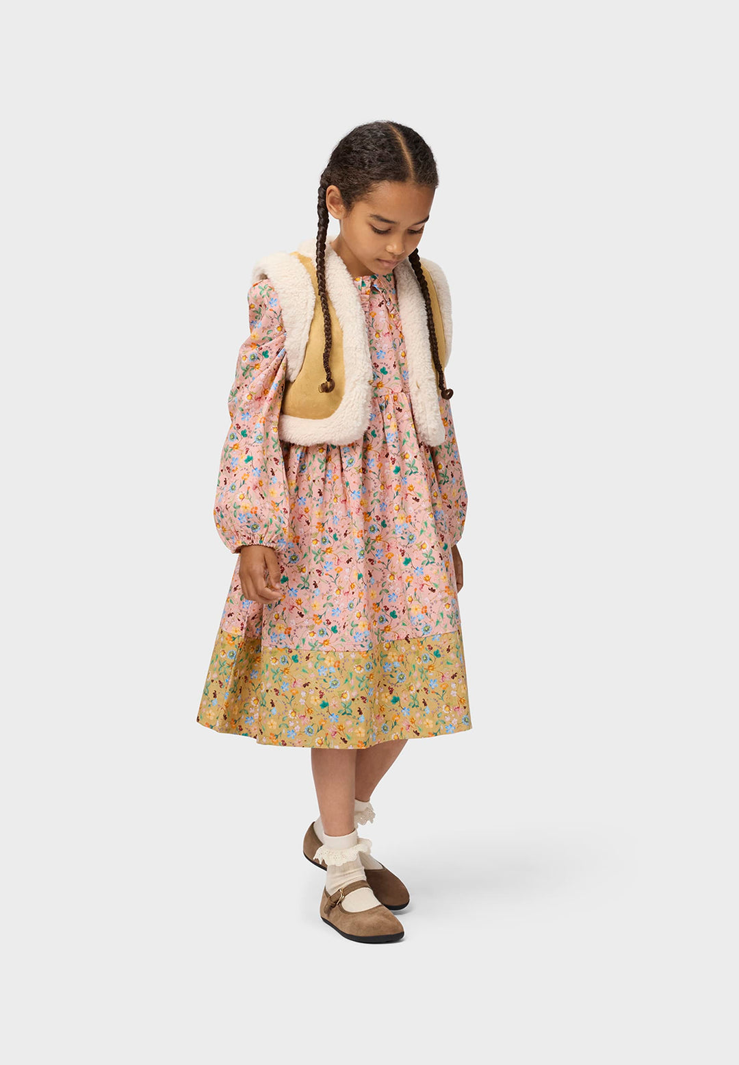 Clementina Dress LS - Delicate Flora