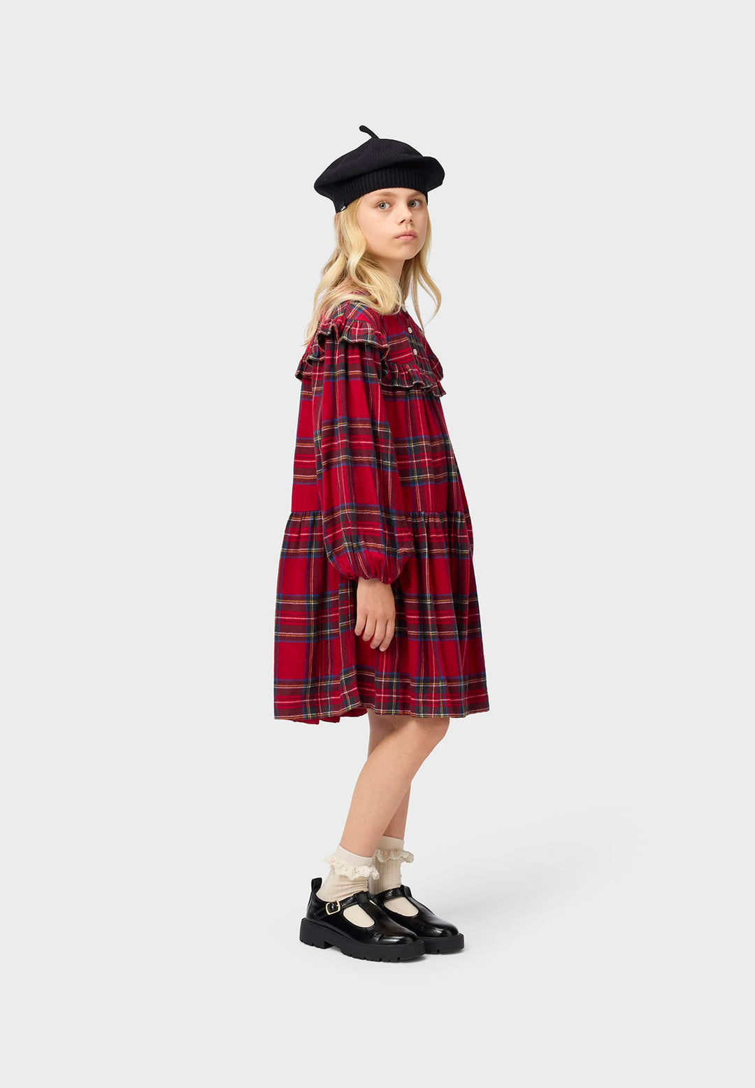 Cibbe Dress LS - Holiday Check