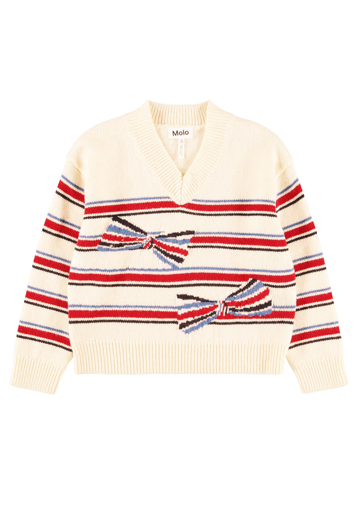 Gwenda Jumpers - Stripy Bows