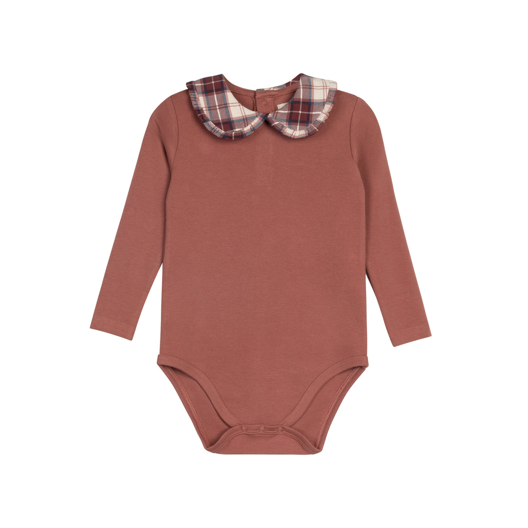 AW26-0064-BO French Terry Scottish Collection Bodysuit + Overalls  - Pink