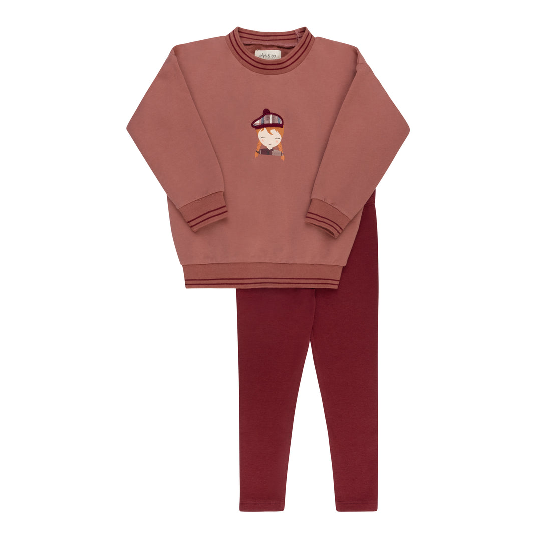 AW26-0064-LS French Terry Scottish Collection 2 PC Set  - Pink