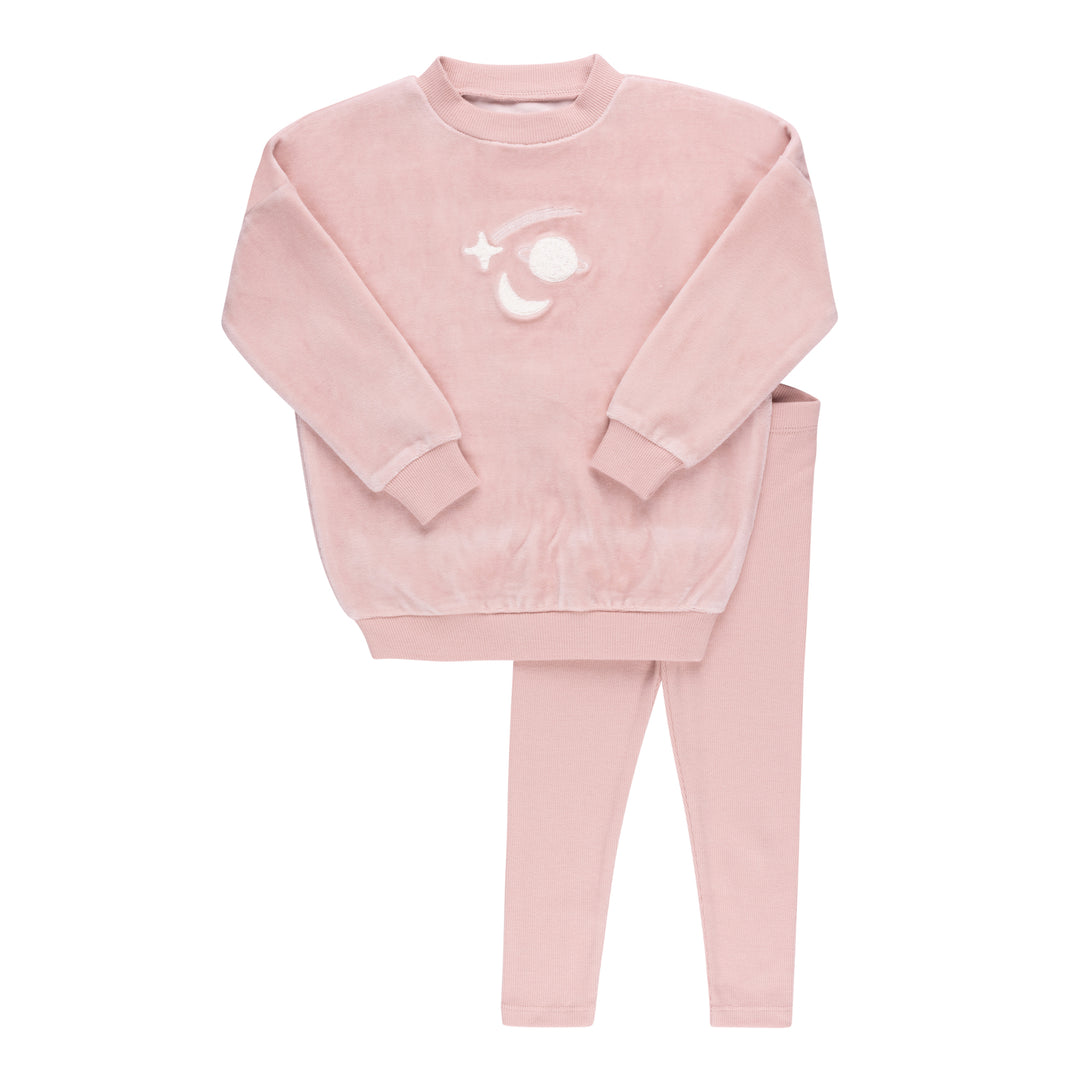 VELOUR CELESTIAL COLLECTION-SET-DUSTY PINK