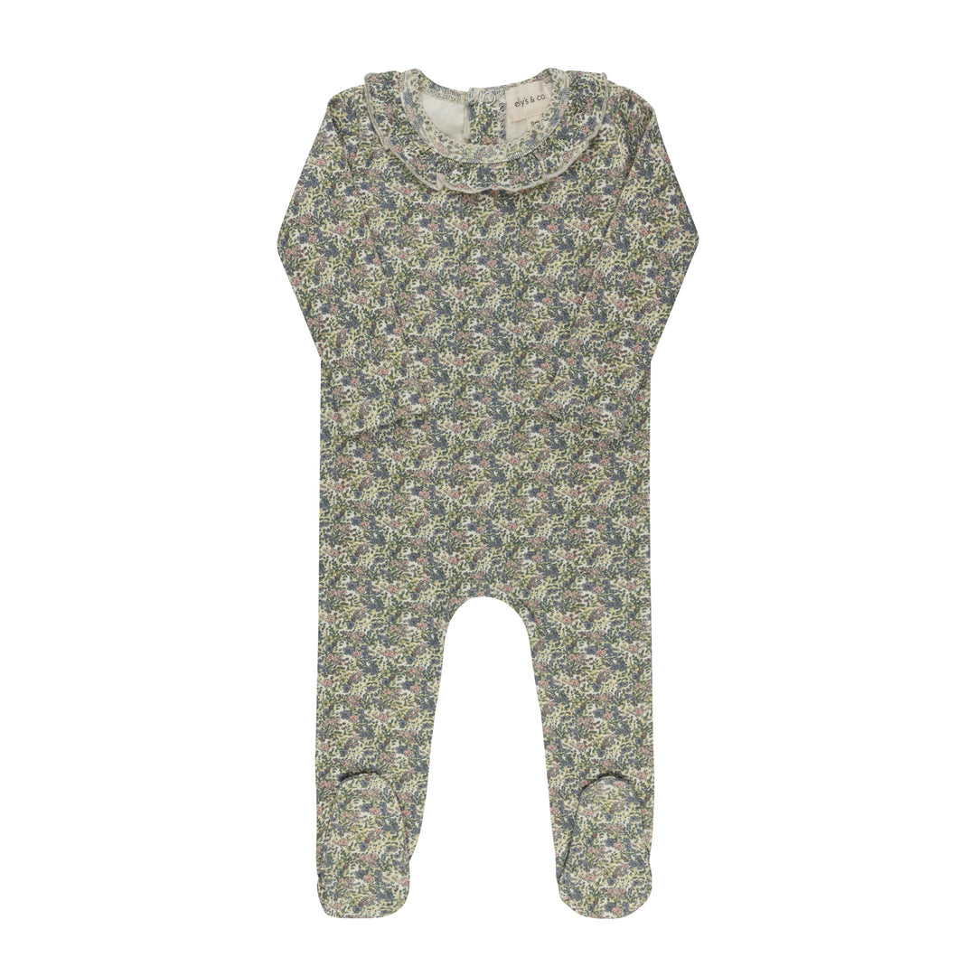 AW26-0042-F Liberty / Berry Collection Footie - Ivory/Pink