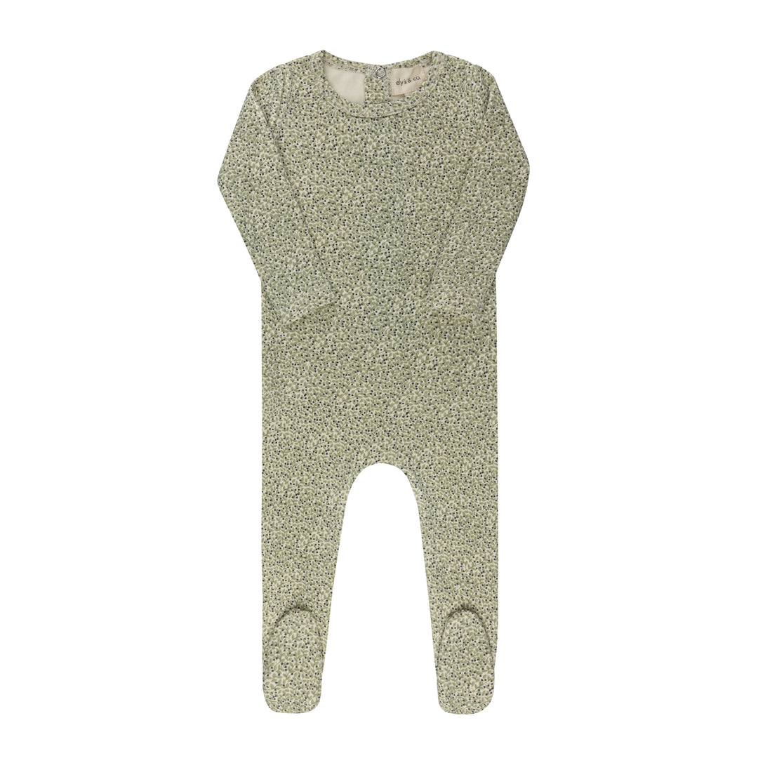 AW26-0044-F Liberty / Berry Collection Footie  boy - Ivory Boy