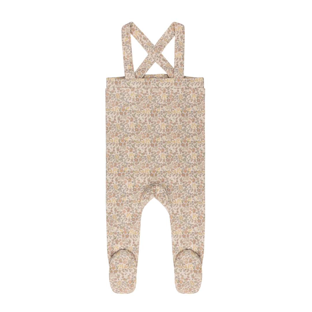 Cotton Liberty Print-Ivory Floral-Bodysuit and overalls