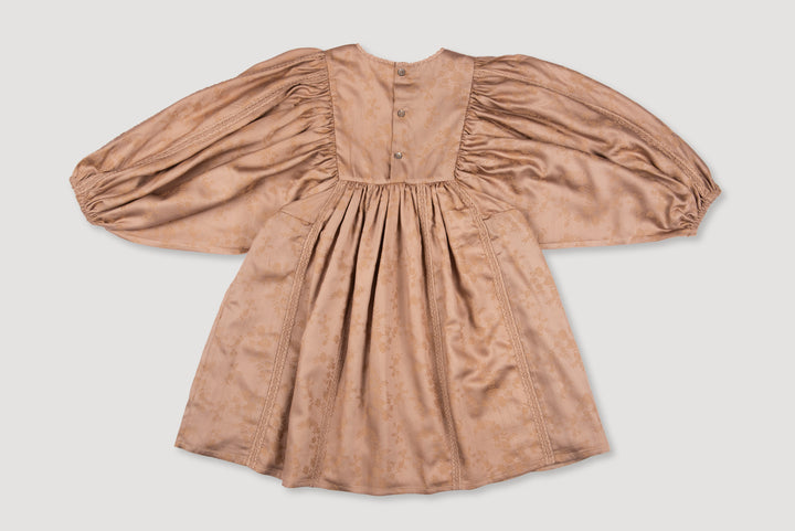 BELLA DRESS-Soft Bark Brown