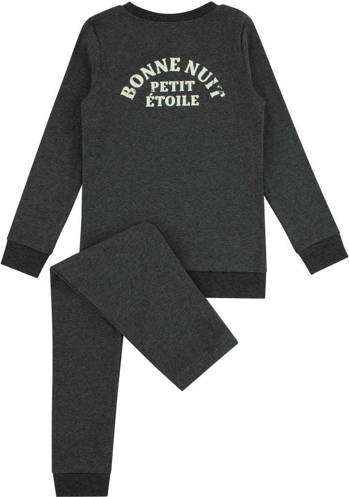 217017-145 Charcoal Heather Cherries Bonne Nuit Loungewear Set