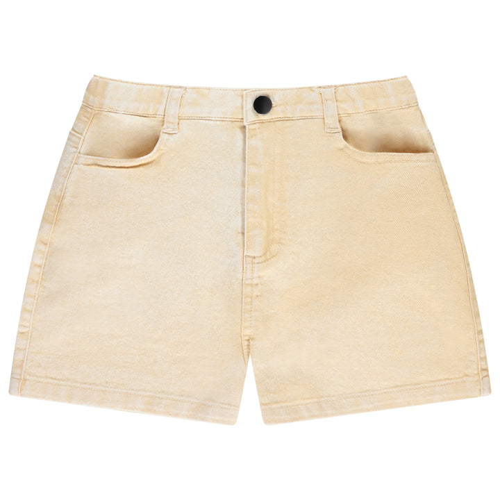 30914-Denim Shorts-Yellow Sand