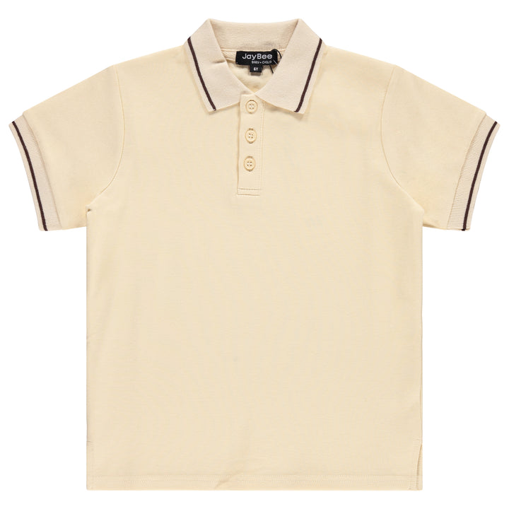 30920-Coconut s/s Polo-Yellow Sand