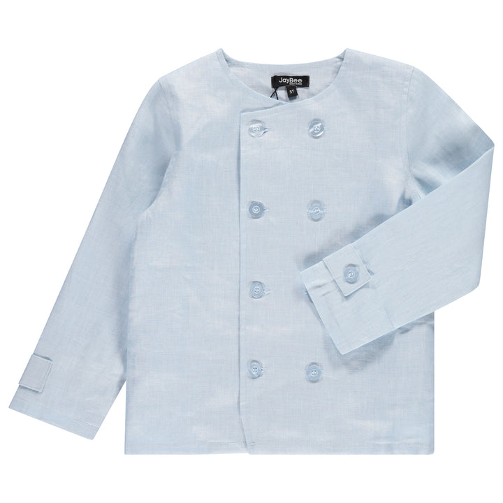 30955-Linen Blazer-French Blue