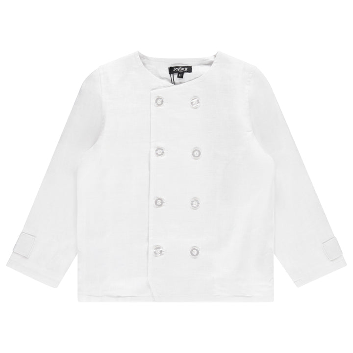 30955-Linen Blazer-White