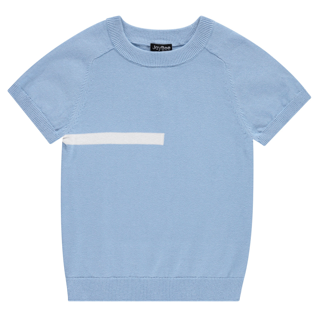 30965-French s/s Crew Neck-French Blue