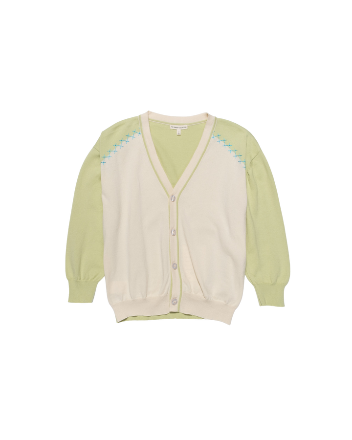 Organic Lightweight Classroom Cardigan in Keylime