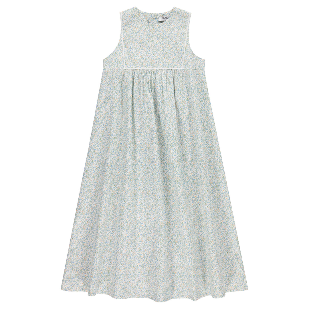 31012-Ribbon Trim Maxi Dress-Floral