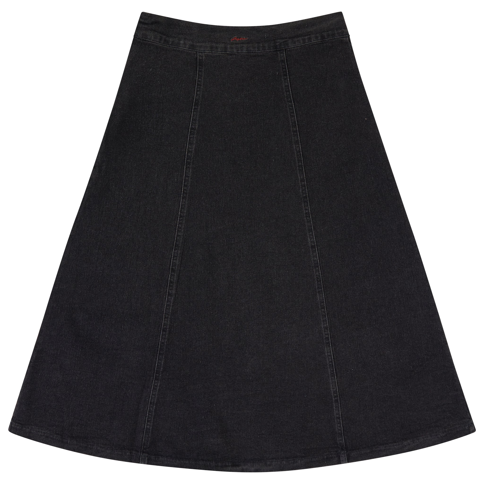 31027 Denim Paneled Midi Skirt - Smoke Denim – whoopikids