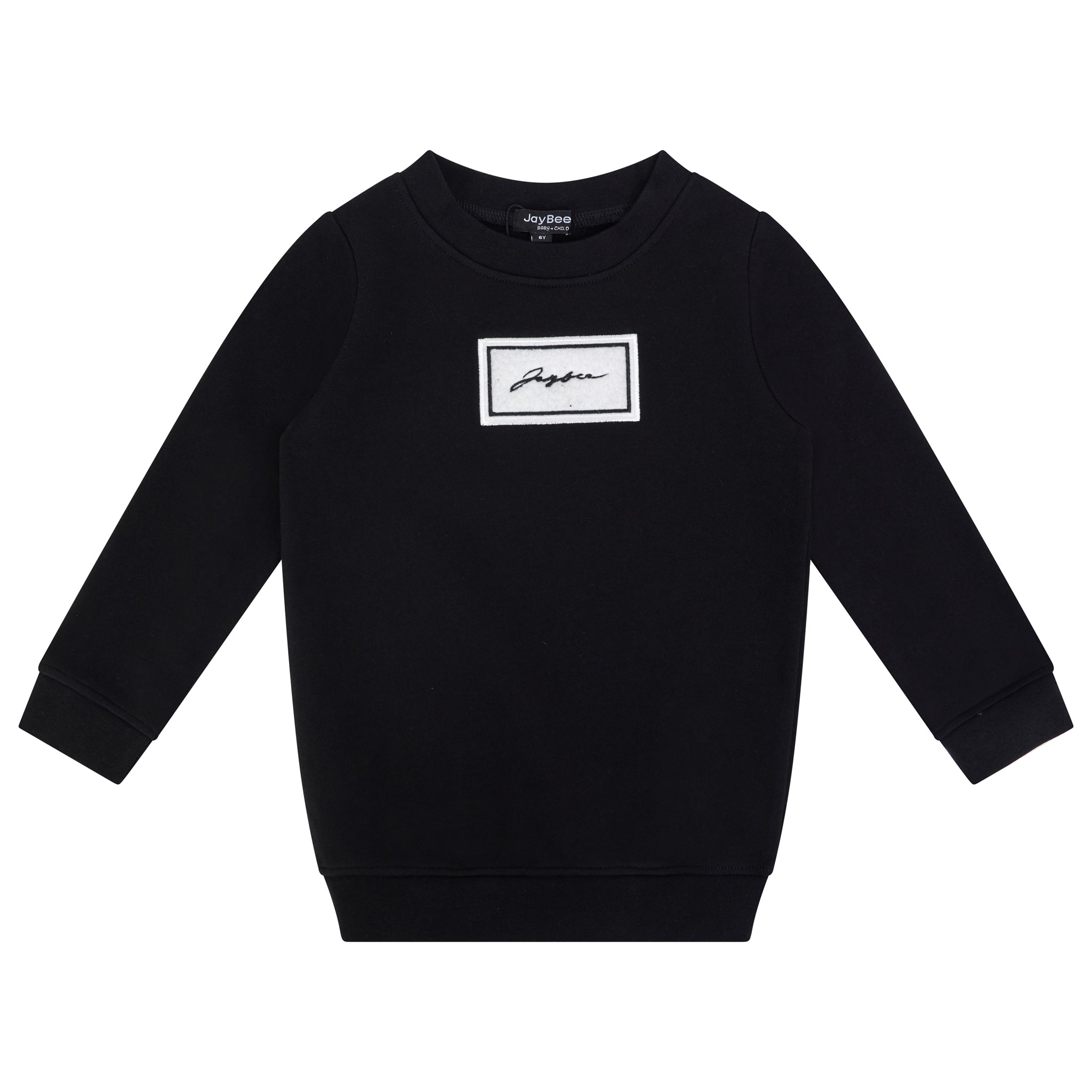 31050 Sherpa Patch Sweatshirt - Black – whoopikids