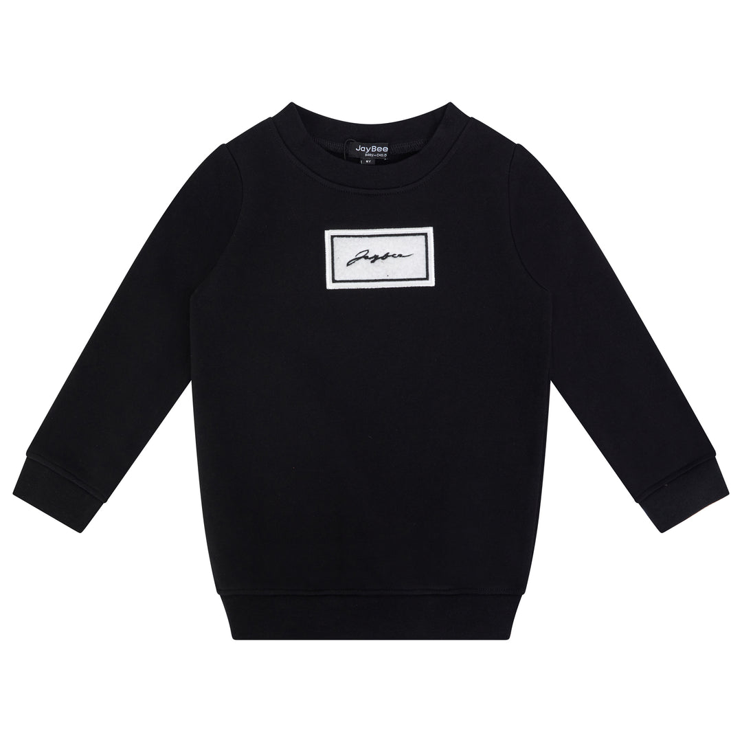 31050 Sherpa Patch Sweatshirt - Black