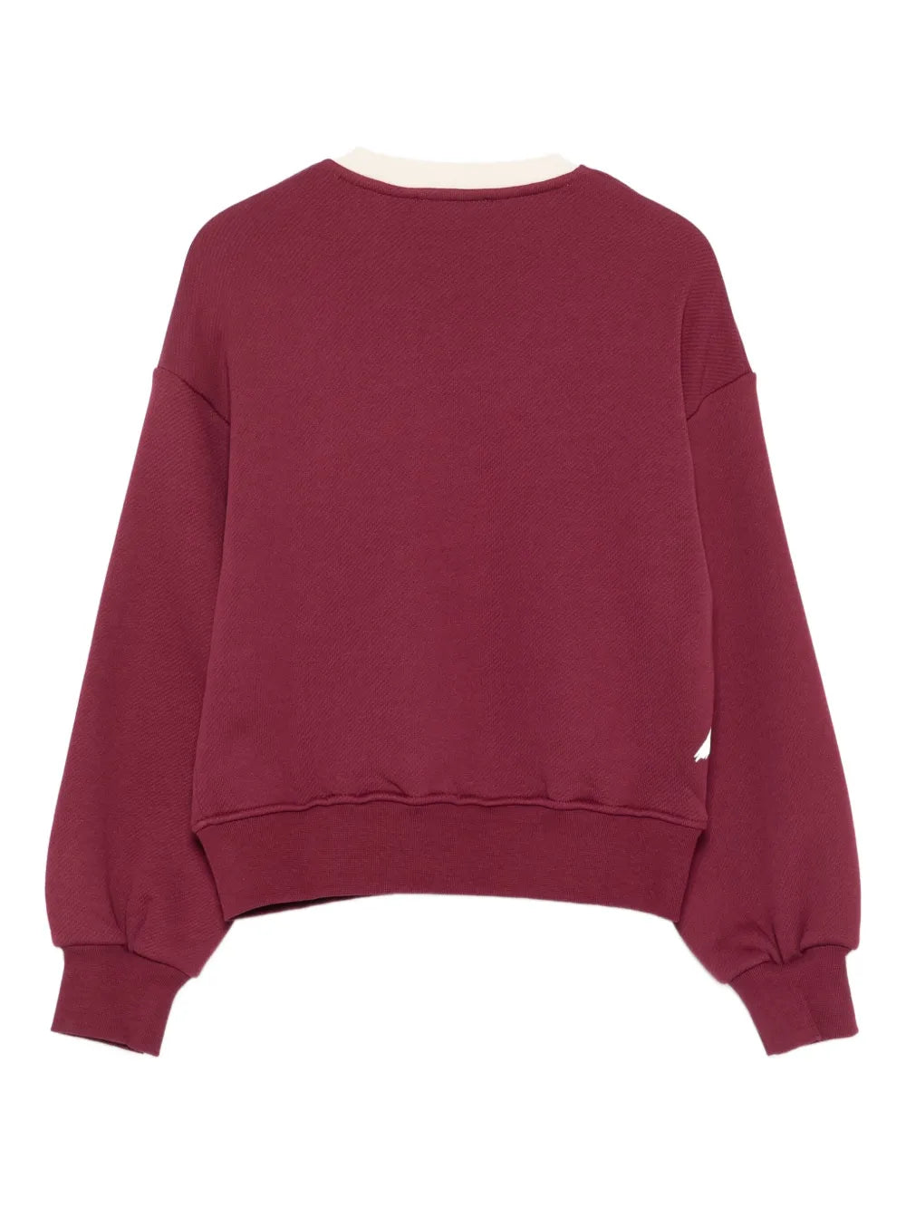 OVER DIAGONAL FLEECE  SWEATSHIRT GIRL-MERLOT