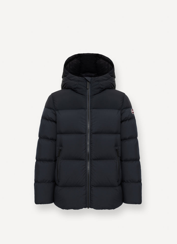 34000001/4ZP HOODIE QUILTED JACKET - SATELLITE-BLACK