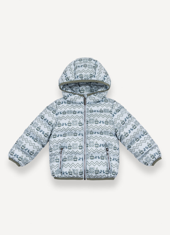 34000070A/4ZP BABY HOODIE QUILTED JACKET - SATELLITE-NAVY BLUE