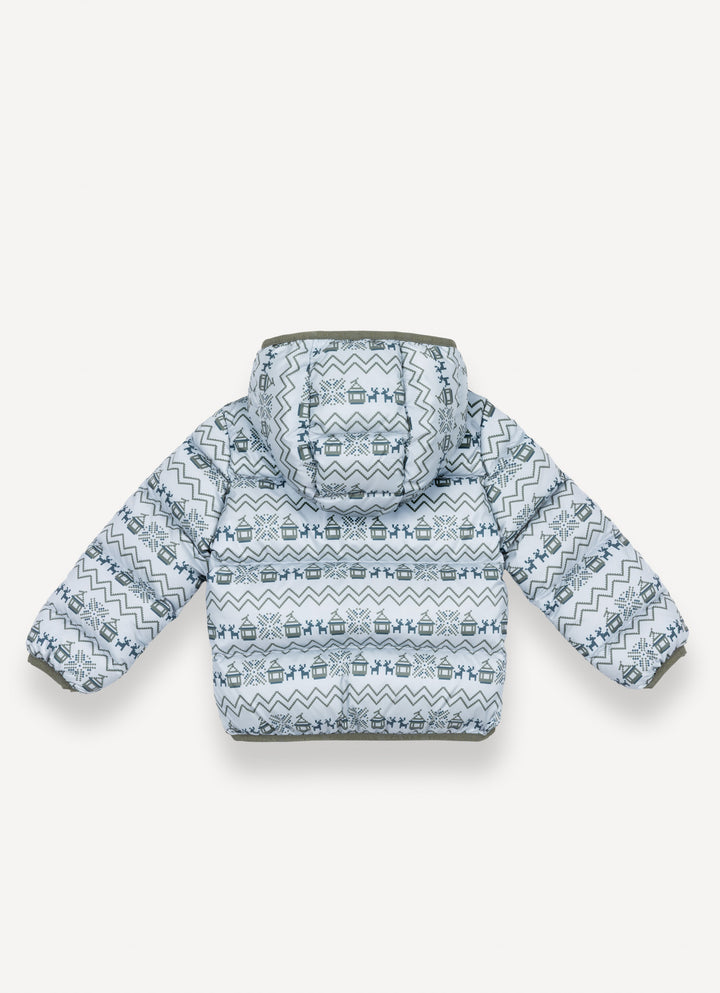34000070A/4ZP BABY HOODIE QUILTED JACKET - SATELLITE-NAVY BLUE