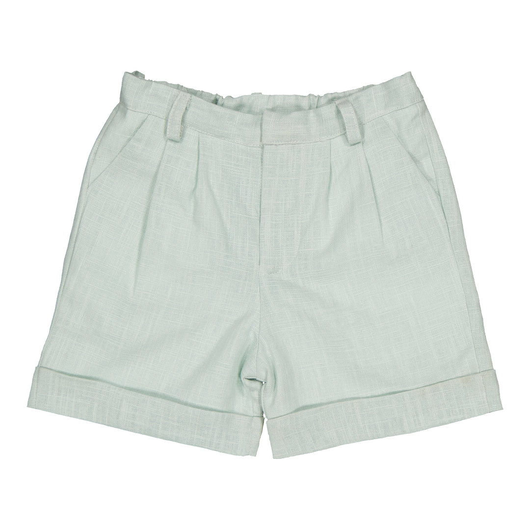 34034-ADAMO PANTS WITH STRAPS -Mint Linen