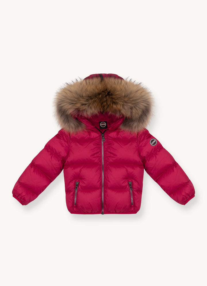 3470D-BABY DOWN JACKET W/FUR-613 Rebel