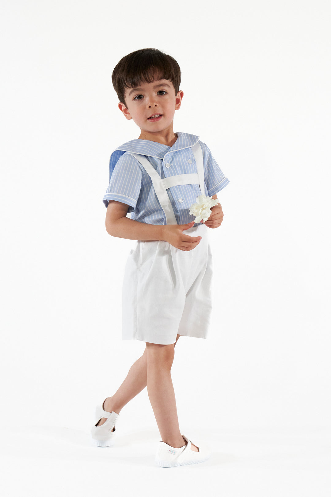 36043-TR044 SHIRTS - CORNFLOWER BLUE STRIPES