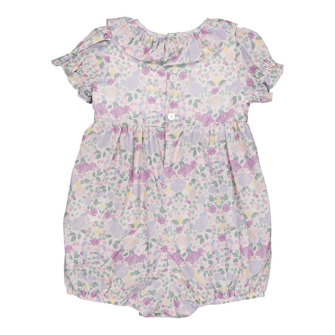 36083-TI328 BLOUSES&SHIRTS - EXCLUSIVE LILAC AND PINK GARDEN PRINT