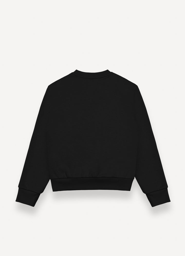 3619-CREW-NECK SWEATSHIRT-Black