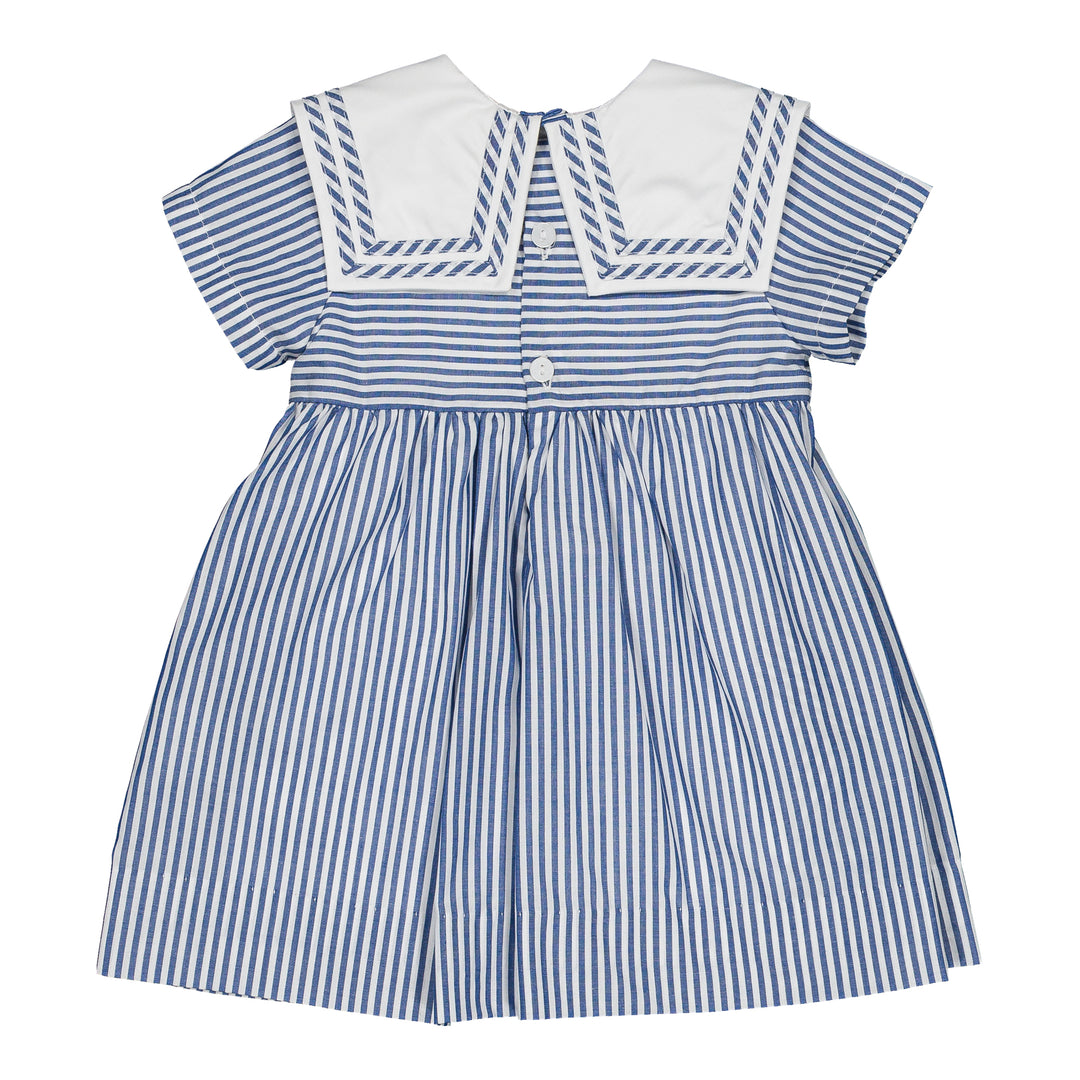 36243-TR043 DRESSES - NAVY BLUE STRIPES