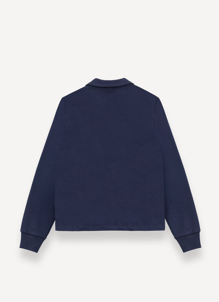 3681 SOFT CREW-NECK SWEATSHIRT - NAVY BLUE WHITE JEEP