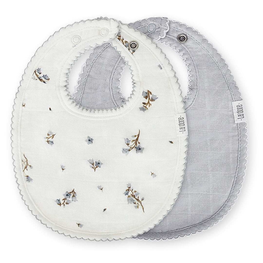 ADORA Muslin Bib- Sky Floral