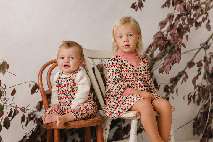 P8412 PRINTED CORD DRESS-CRRED